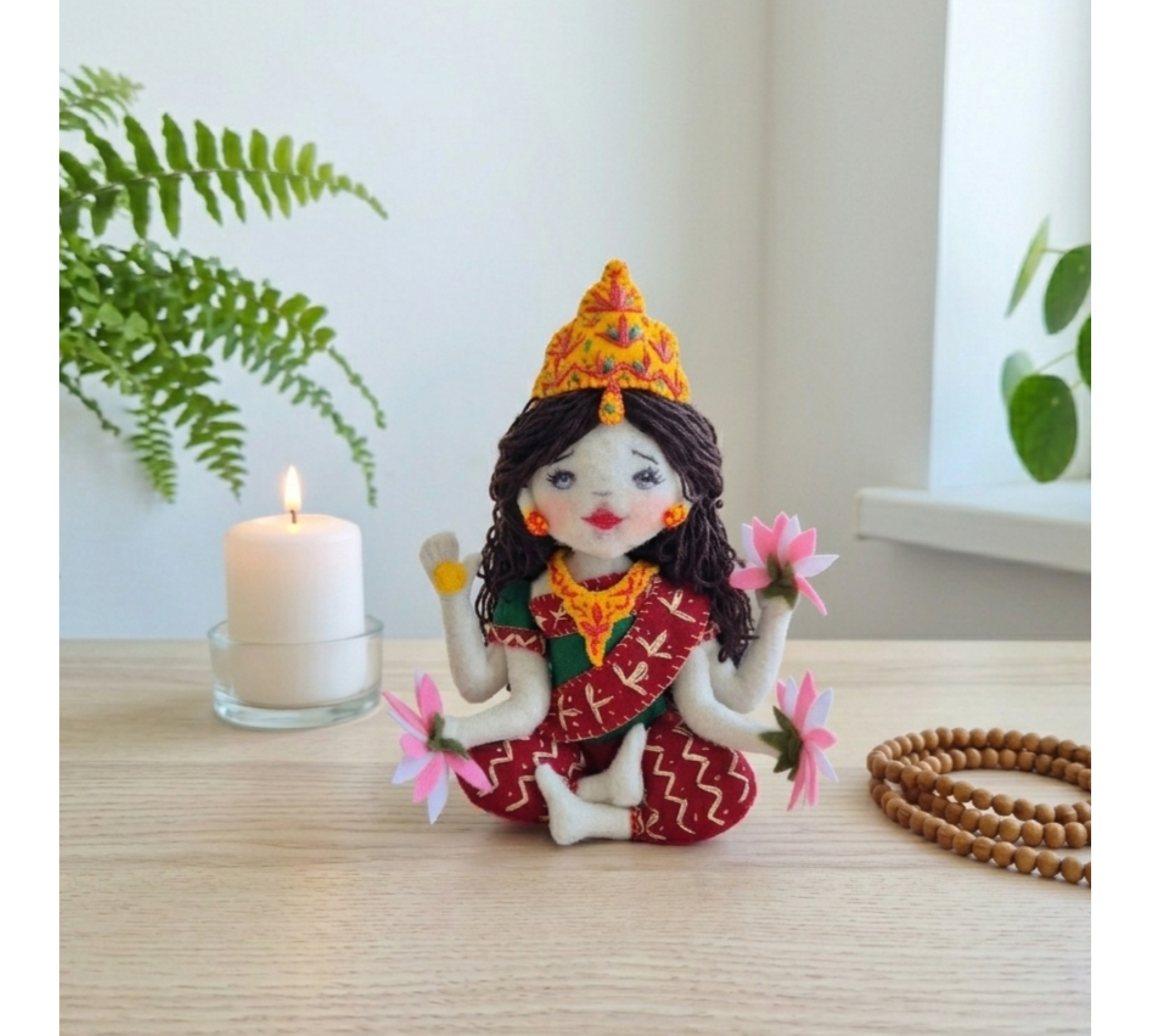 Lakshmi Doll Sewing Pattern PDF – Felt Goddess Inspired Doll Lakshmi Doll Sewing Pattern PDF – Felt Goddess Inspired Doll