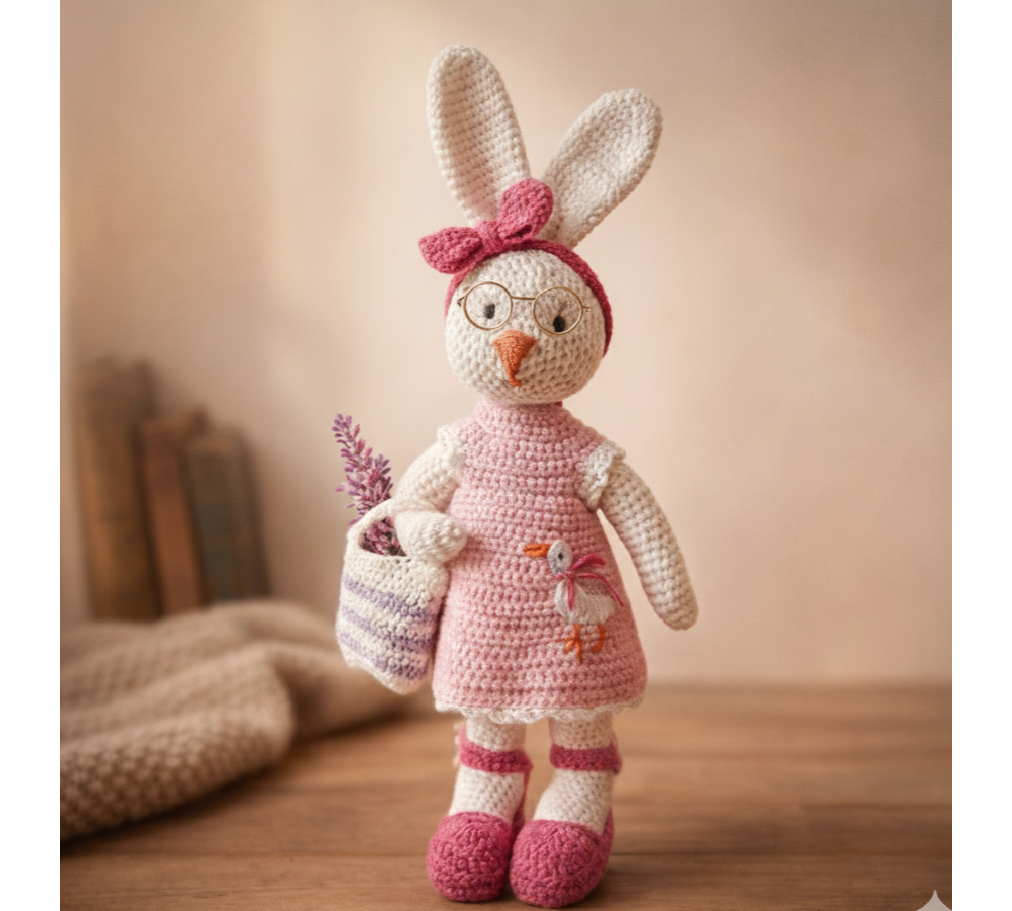 Crochet Bunny Pattern PDF with Clothes – Amigurumi Bunny and Outfit Set
