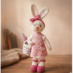 Crochet Bunny Pattern PDF with Clothes – Amigurumi Bunny and Outfit Set