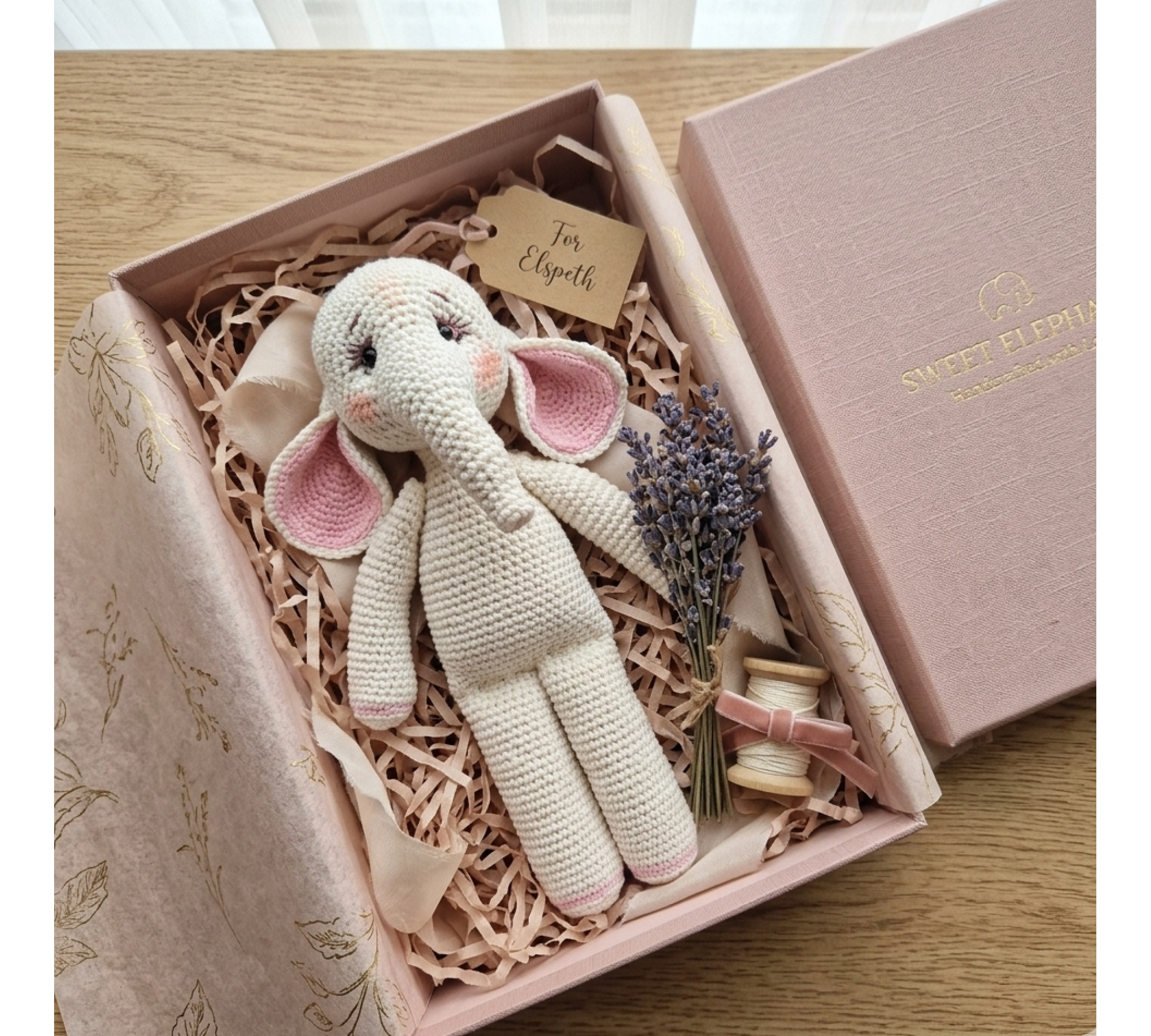 Elephant Crochet Pattern PDF – Amigurumi Elephant Toy 21 cm