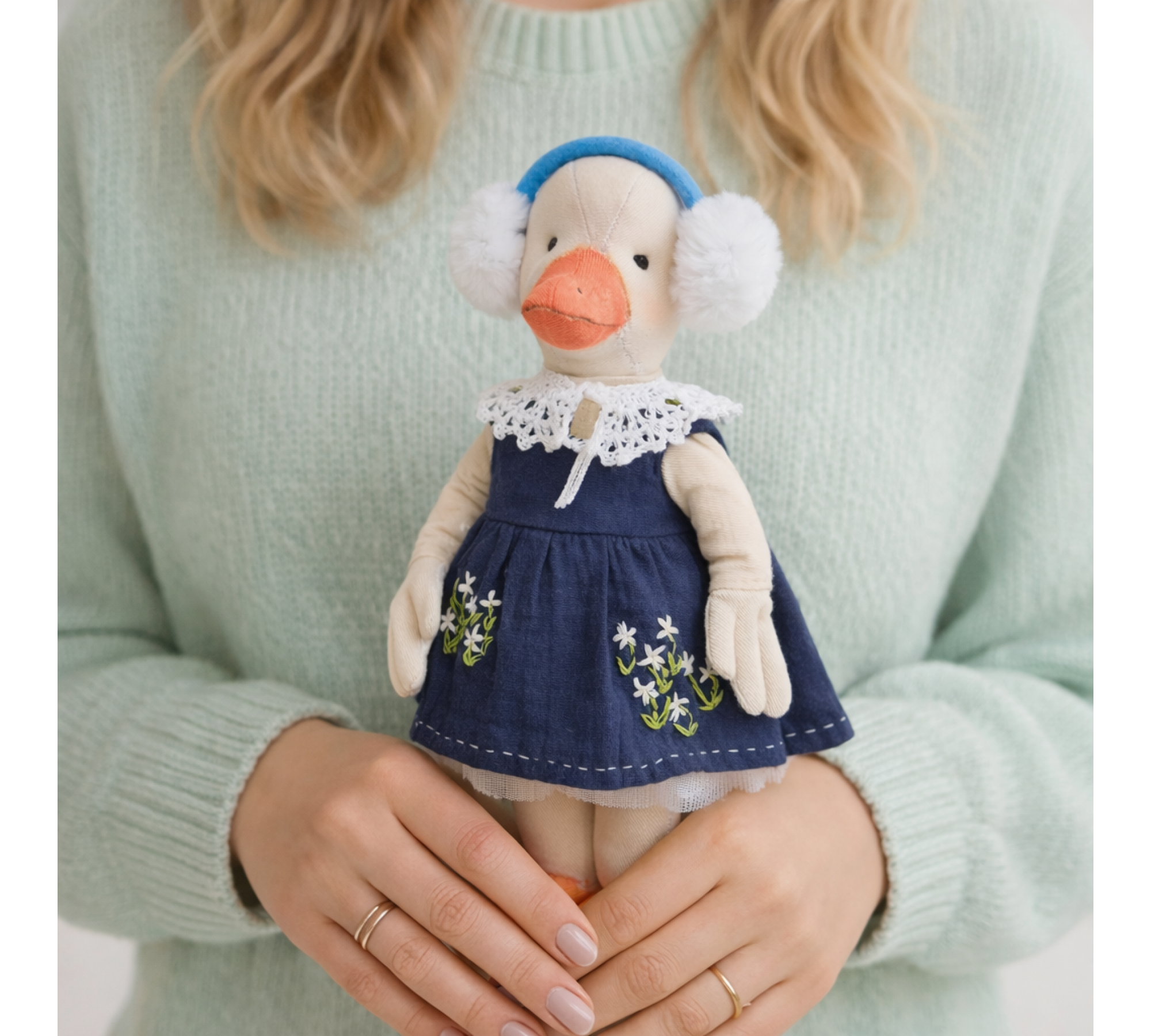 Goose Sewing Pattern PDF – Stuffed Animal Goose Doll with Clothes