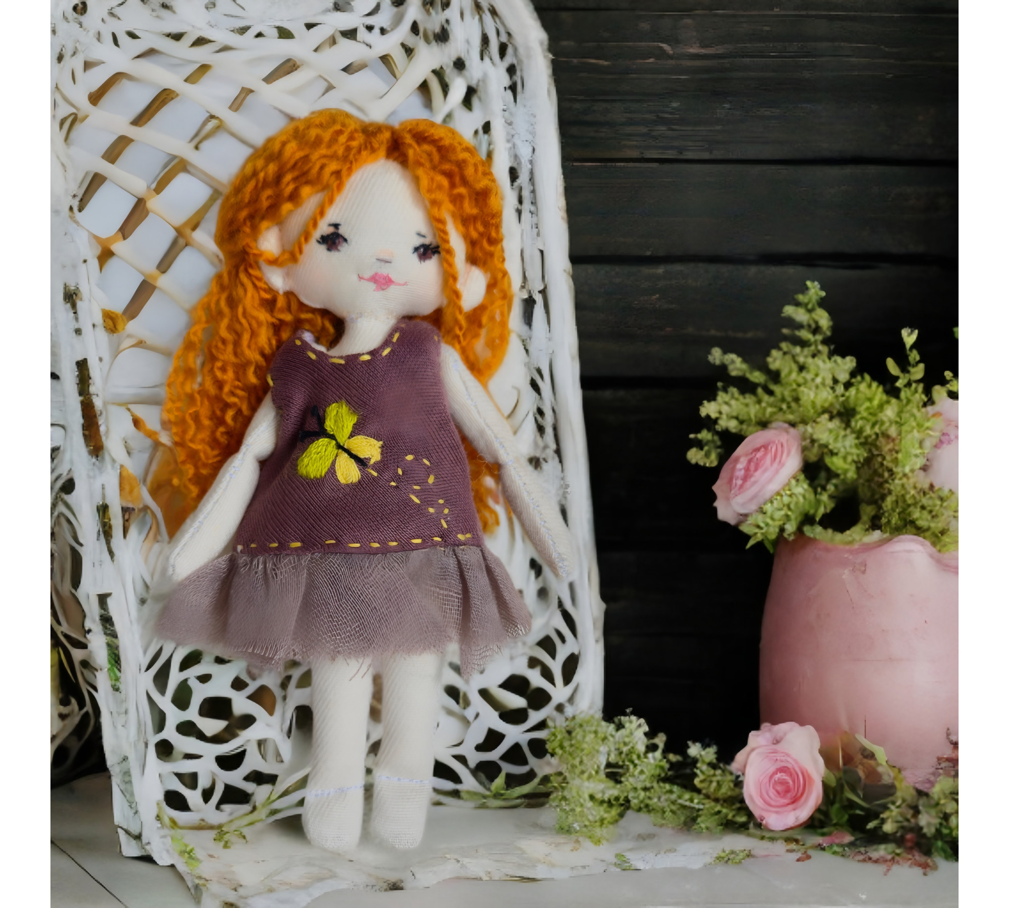 Mini Rag Doll Sewing Pattern PDF – Small Doll with Clothes