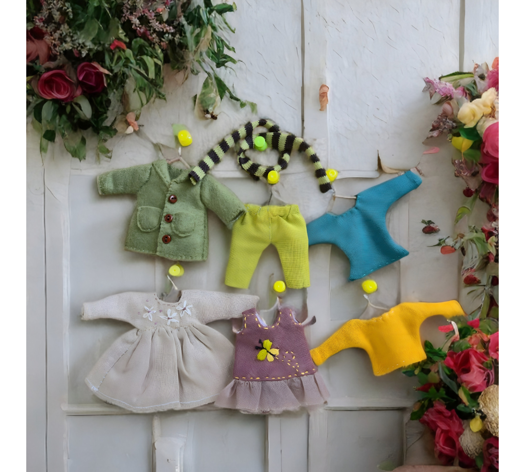 Mini Rag Doll Sewing Pattern PDF – Small Doll with Clothes