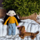 Mini Rag Doll and Dog Sewing Pattern PDF – Doll with Clothes