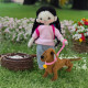 Mini Rag Doll and Dog Sewing Pattern PDF – Doll with Clothes