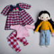 Mini Rag Doll and Dog Sewing Pattern PDF – Doll with Clothes