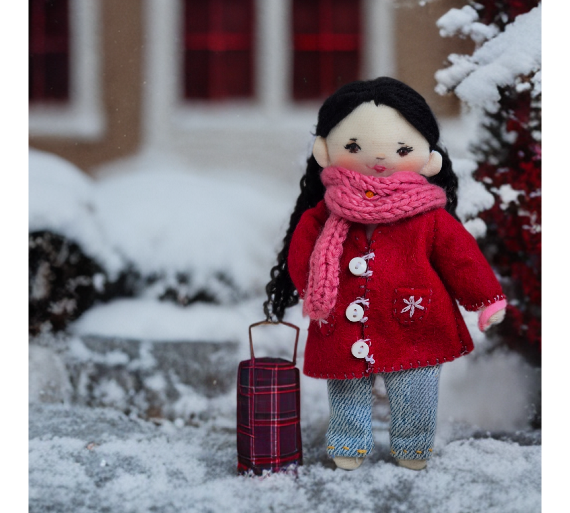 Mini Rag Doll and Dog Sewing Pattern PDF – Doll with Clothes