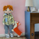 Rag Boy Doll Sewing Pattern PDF – Doll with Clothes and Corgi
