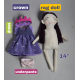 Princess Rag Doll Sewing Pattern PDF – Fabric Doll with Clothes