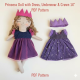 Princess Rag Doll Sewing Pattern PDF – Fabric Doll with Clothes