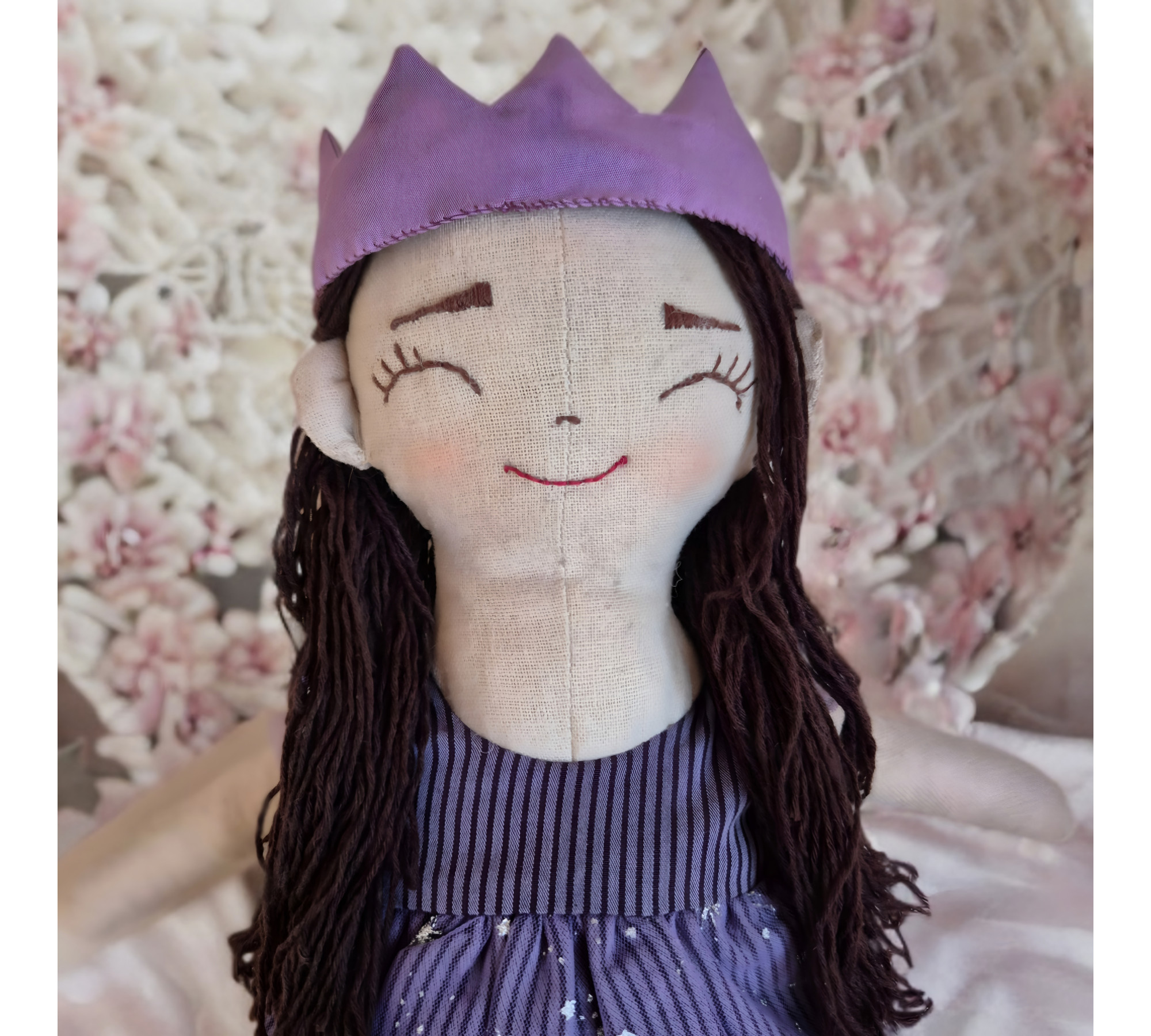 Princess Rag Doll Sewing Pattern PDF – Fabric Doll with Clothes