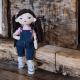 Mini Rag Doll Sewing Pattern PDF – Doll with Clothes and Cat