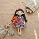Mini Rag Doll Sewing Pattern PDF – Doll with Clothes and Cat