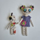 Halloween Doll Family Sewing Pattern PDF – Spooky Linen Dolls Set