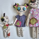 Halloween Doll Family Sewing Pattern PDF – Spooky Linen Dolls Set