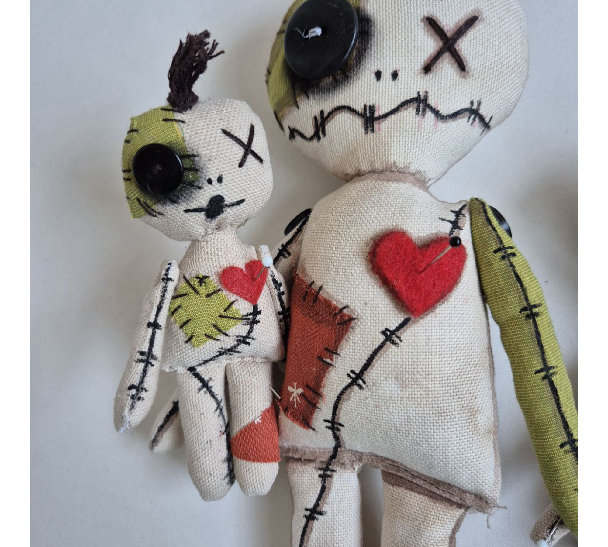 Halloween Doll Family Sewing Pattern PDF – Spooky Linen Dolls Set