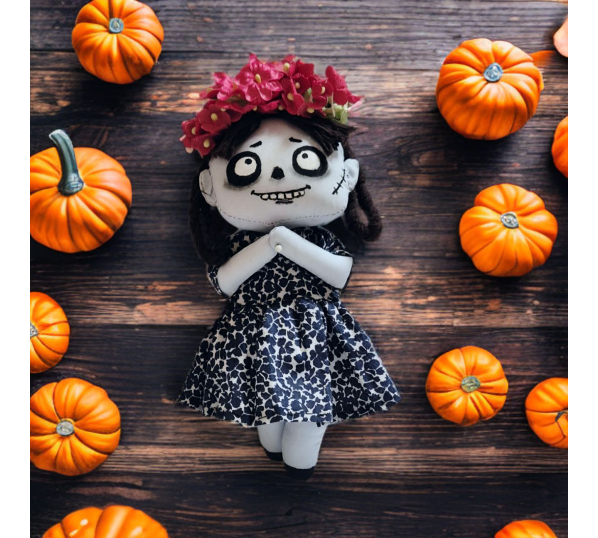 Halloween Witch Doll Sewing Pattern PDF – Hand Sewing Doll