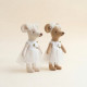 Wedding Mouse Sewing Pattern PDF – Bride and Groom Mouse Doll Tutorial with Clothes
