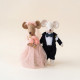 Wedding Mouse Sewing Pattern PDF – Bride and Groom Mouse Doll Tutorial with Clothes