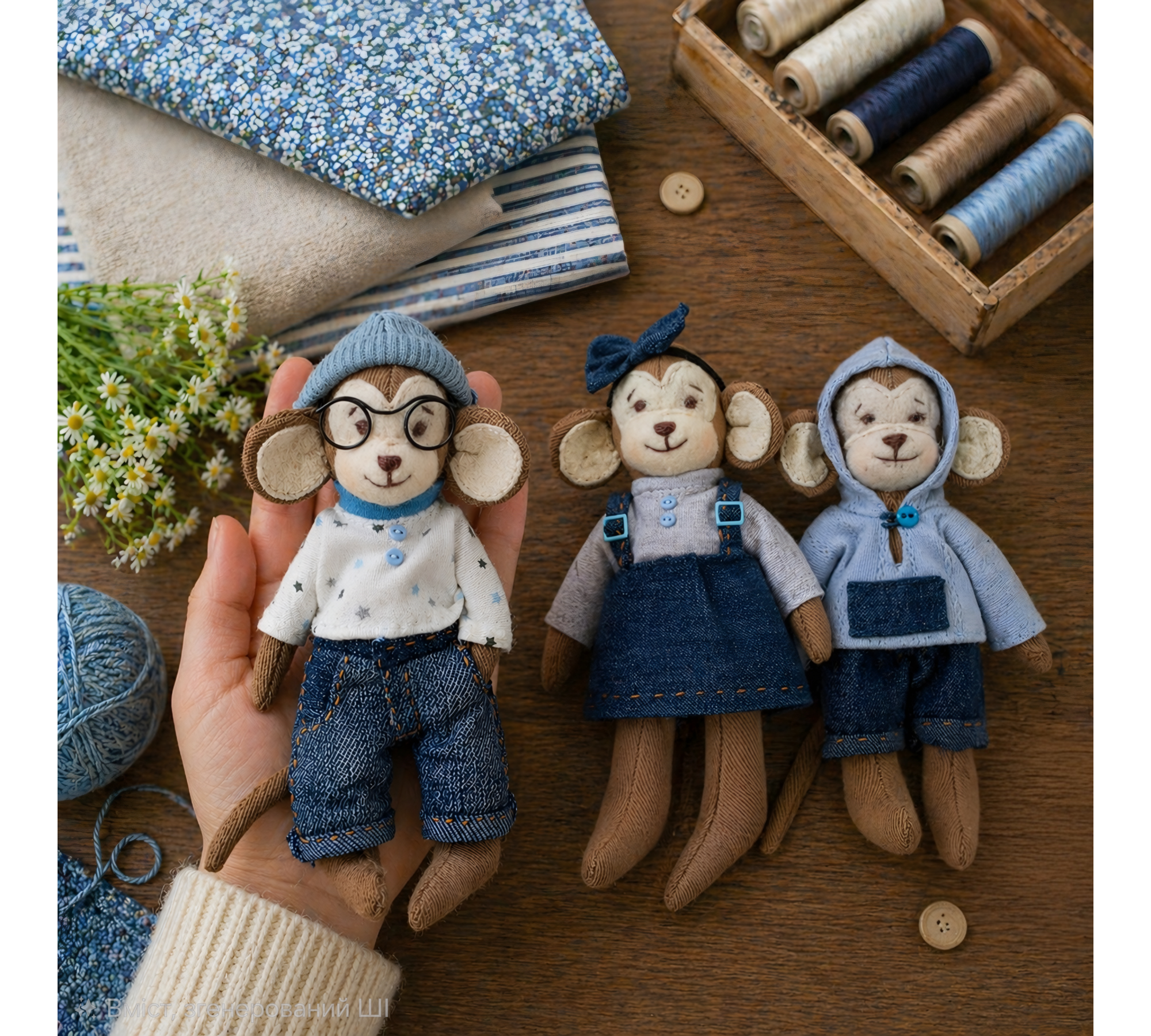 Monkey Sewing Pattern PDF – Stuffed Animal Family Dolls with Clothes Monkey Sewing Pattern PDF – Stuffed Animal Family Dolls with Clothes