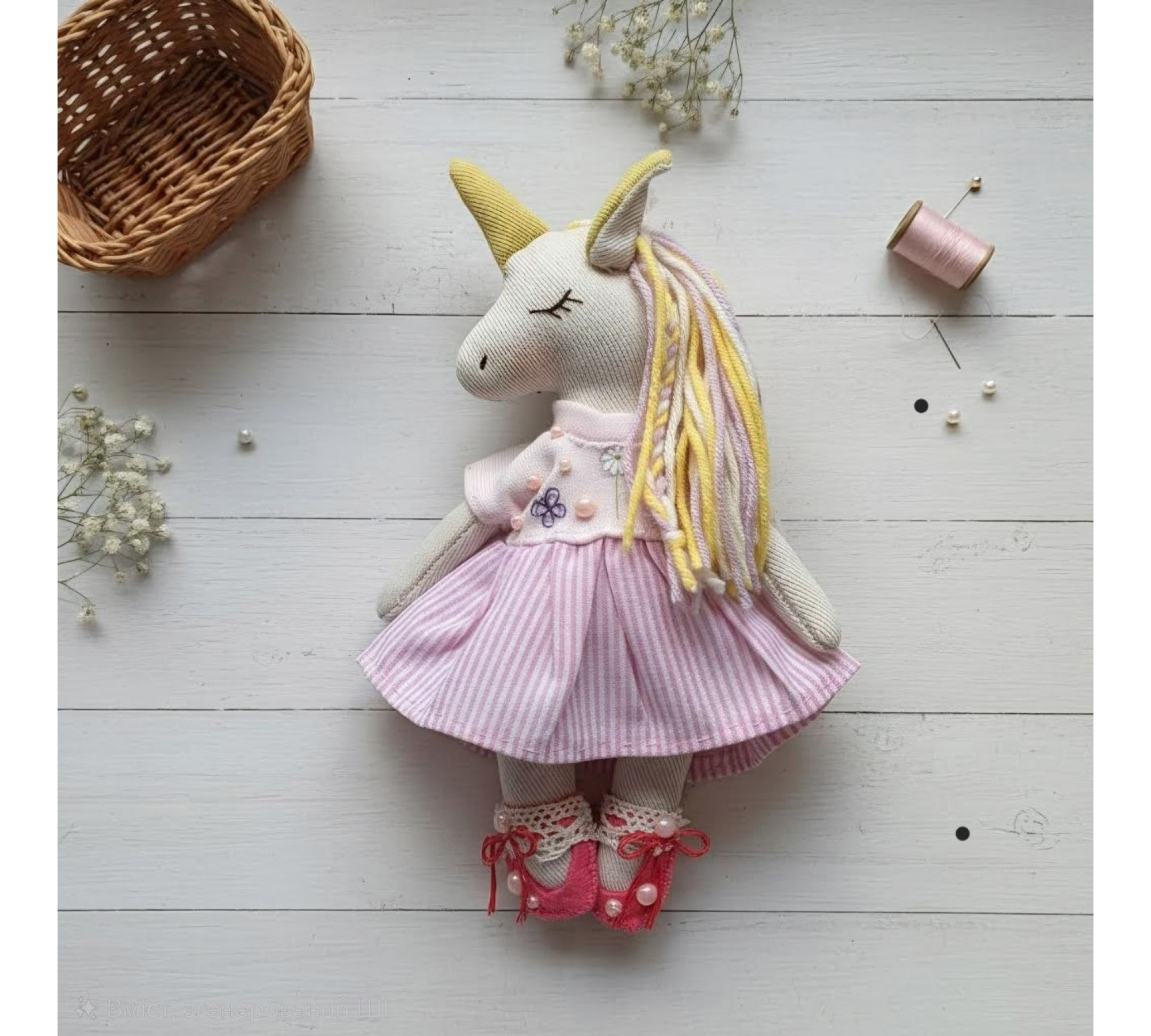 Unicorn Sewing Pattern PDF – Mini Unicorn Doll with Clothes