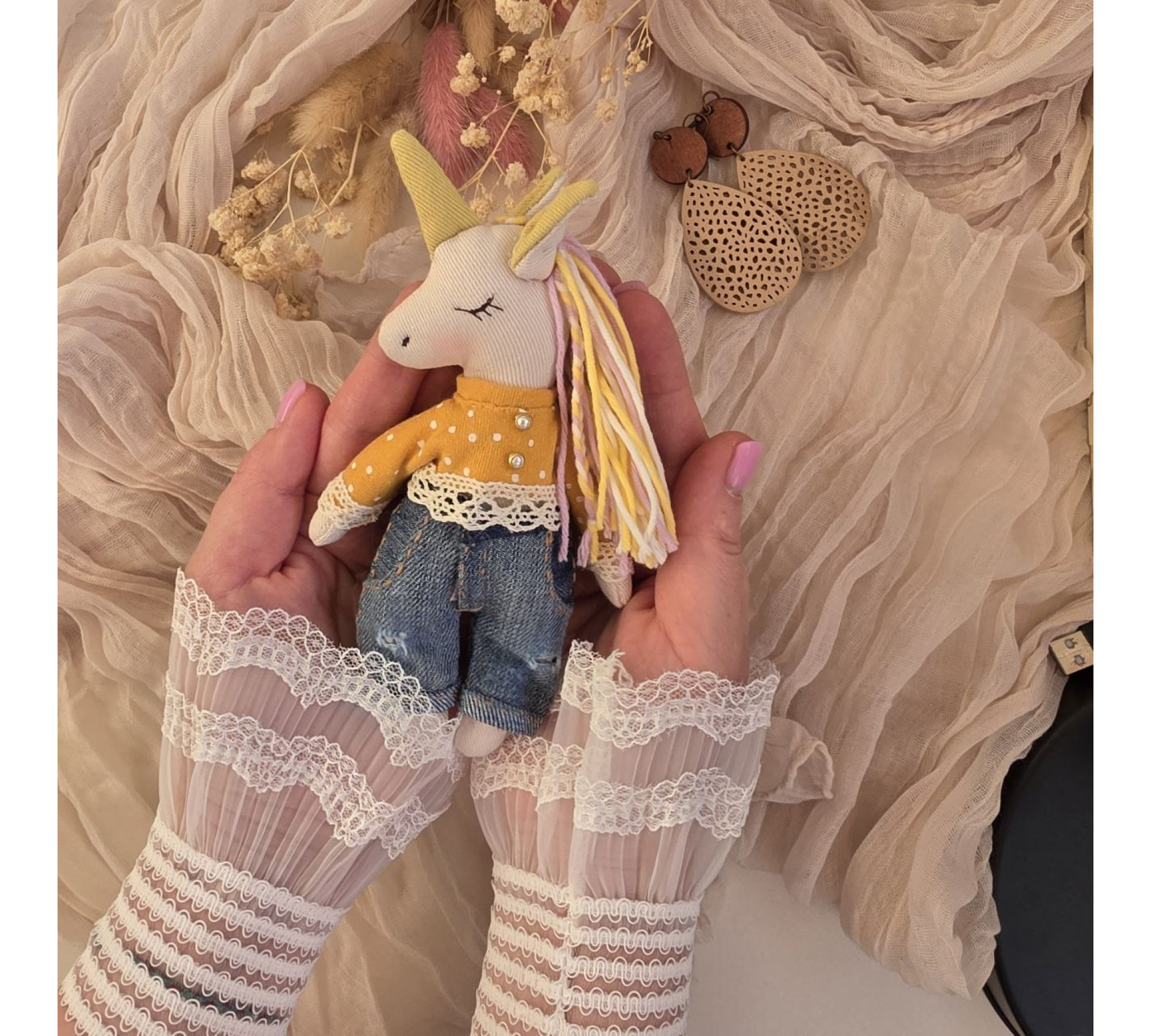 Unicorn Sewing Pattern PDF – Mini Unicorn Doll with Clothes