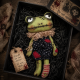 Halloween Frog Doll Sewing Pattern PDF – Primitive Attic Cloth Doll