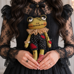 Halloween Frog Doll Sewing Pattern PDF – Primitive Attic Cloth Doll Halloween Frog Doll Sewing Pattern PDF – Primitive Attic Cloth Doll