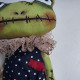 Halloween Frog Doll Sewing Pattern PDF – Primitive Attic Cloth Doll