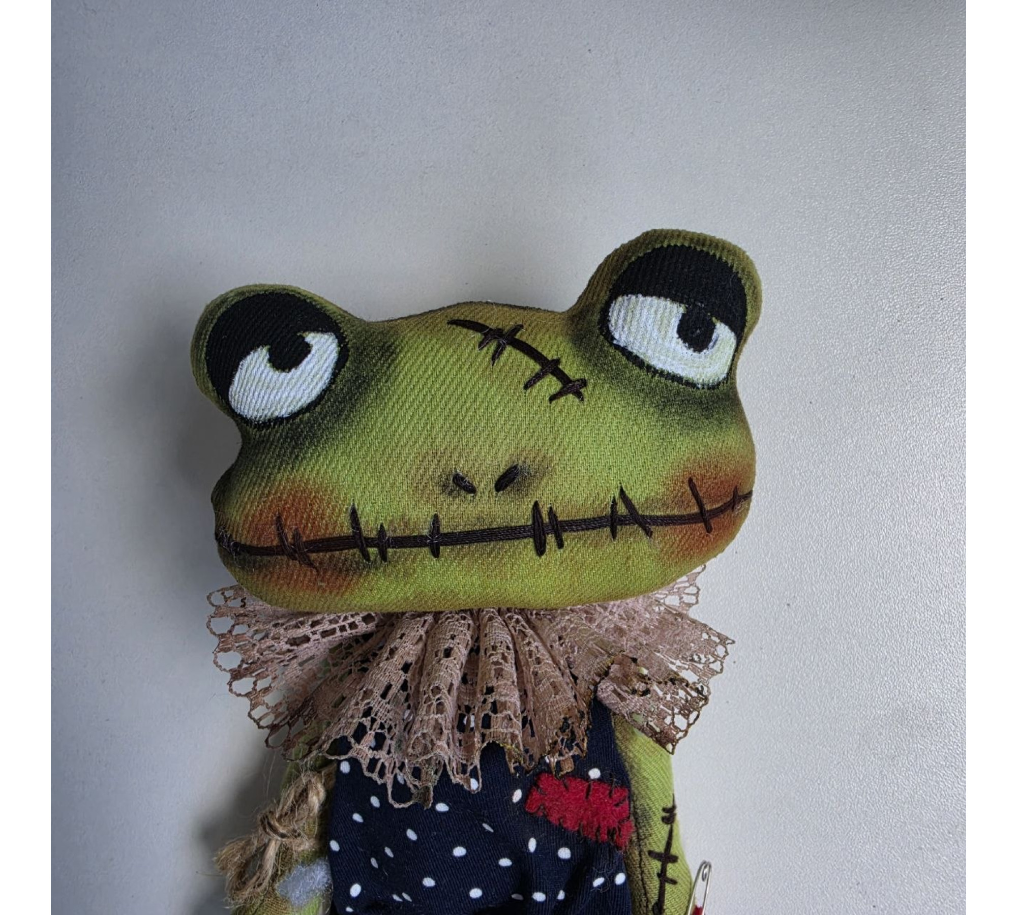 Halloween Frog Doll Sewing Pattern PDF – Primitive Attic Cloth Doll