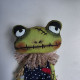 Halloween Frog Doll Sewing Pattern PDF – Primitive Attic Cloth Doll