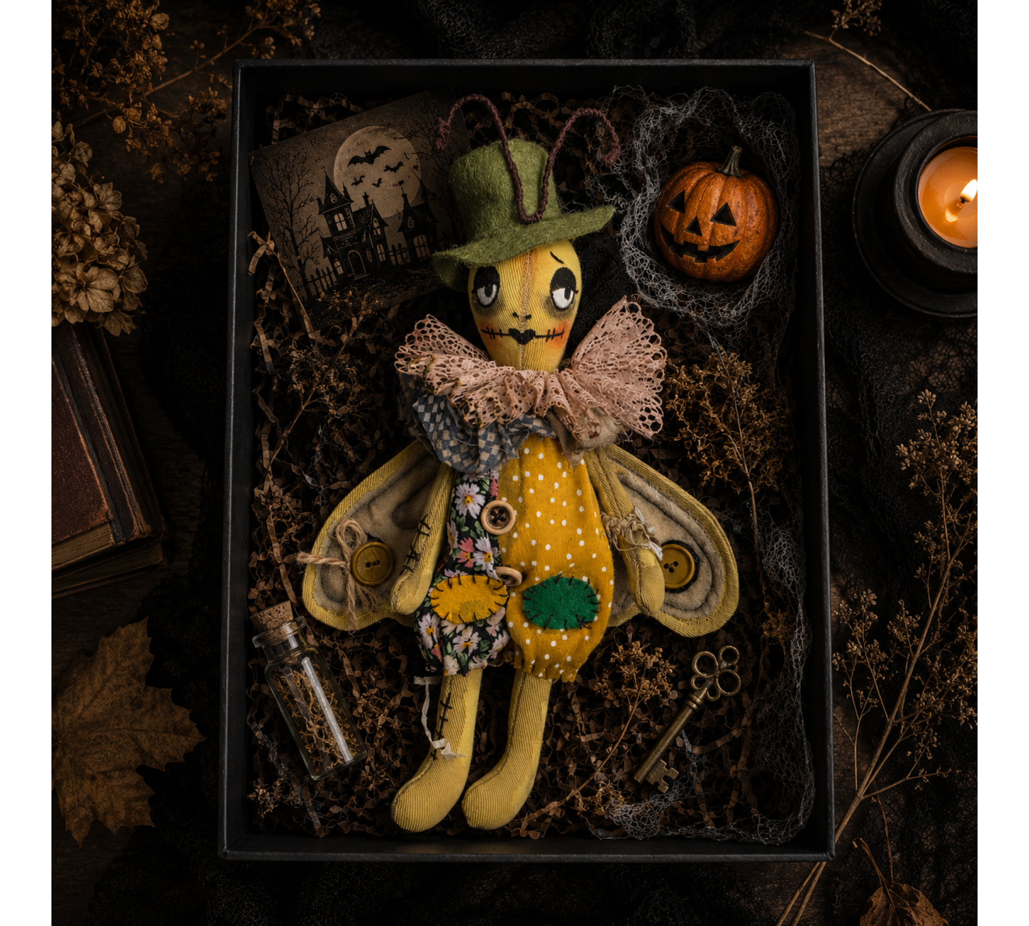 Halloween Cricket Doll Sewing Pattern PDF – Primitive Attic Cloth Doll Halloween Cricket Doll Sewing Pattern PDF – Primitive Attic Cloth Doll