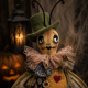 Halloween Cricket Doll Sewing Pattern PDF – Primitive Attic Cloth Doll