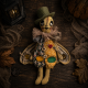 Halloween Cricket Doll Sewing Pattern PDF – Primitive Attic Cloth Doll