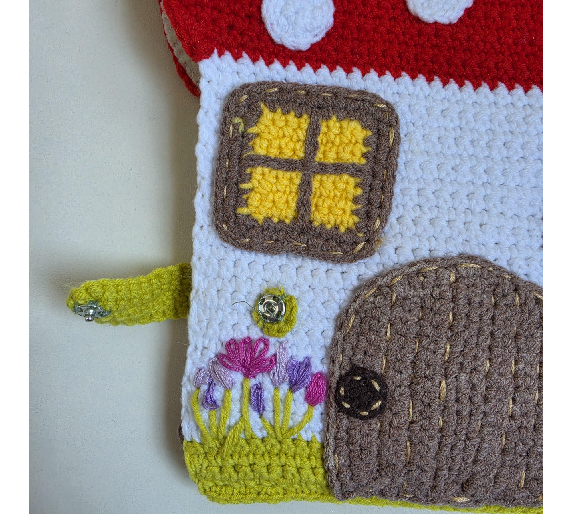 Mushroom House Bag Crochet Pattern PDF – Dollhouse Purse