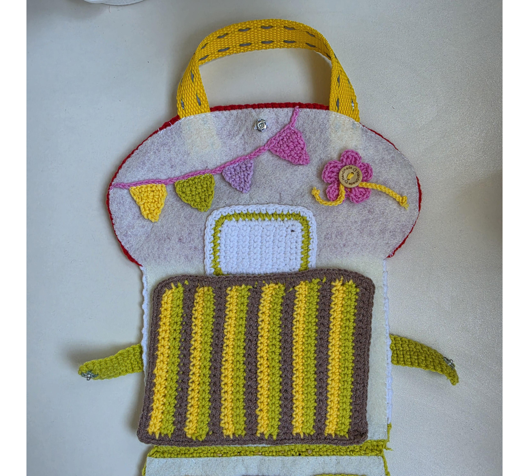 Mushroom House Bag Crochet Pattern PDF – Dollhouse Purse
