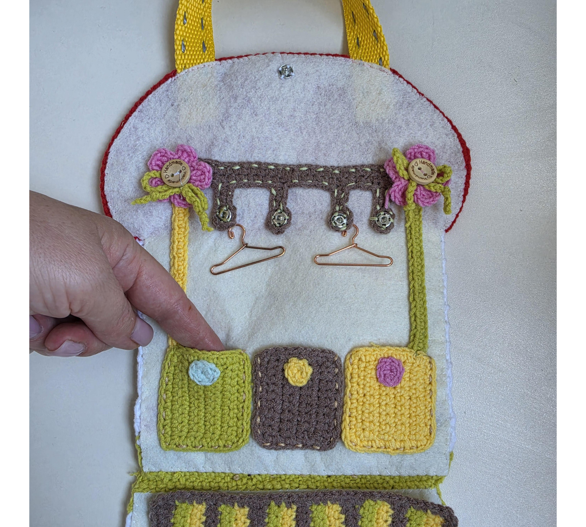 Mushroom House Bag Crochet Pattern PDF – Dollhouse Purse