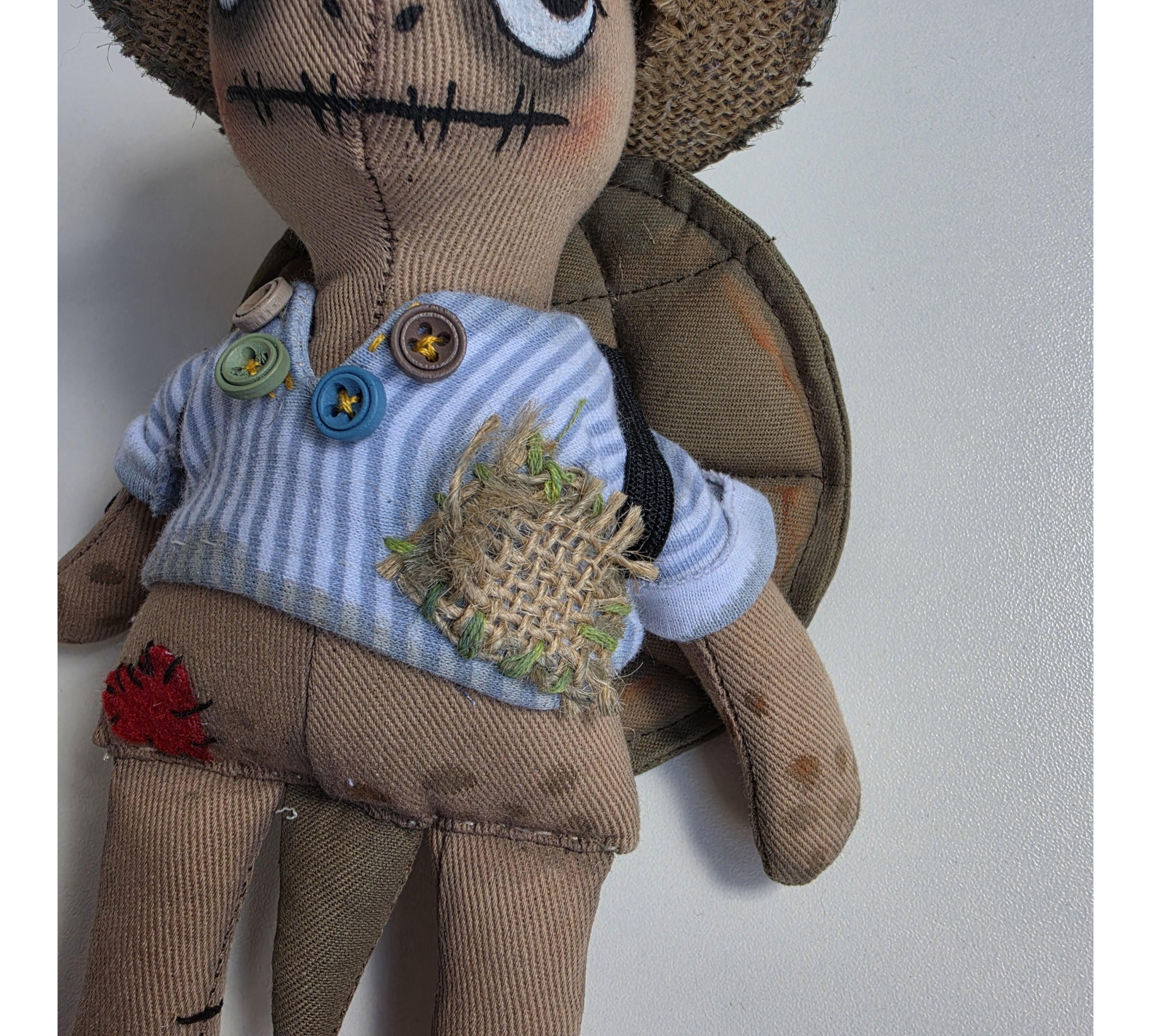 Halloween Turtle Doll Sewing Pattern PDF – Primitive Attic Cloth Doll