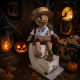 Halloween Turtle Doll Sewing Pattern PDF – Primitive Attic Cloth Doll