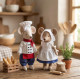 Mouse Baker Sewing Pattern PDF – Cute Mouse Family Doll with Clothes and Bakery Accessories