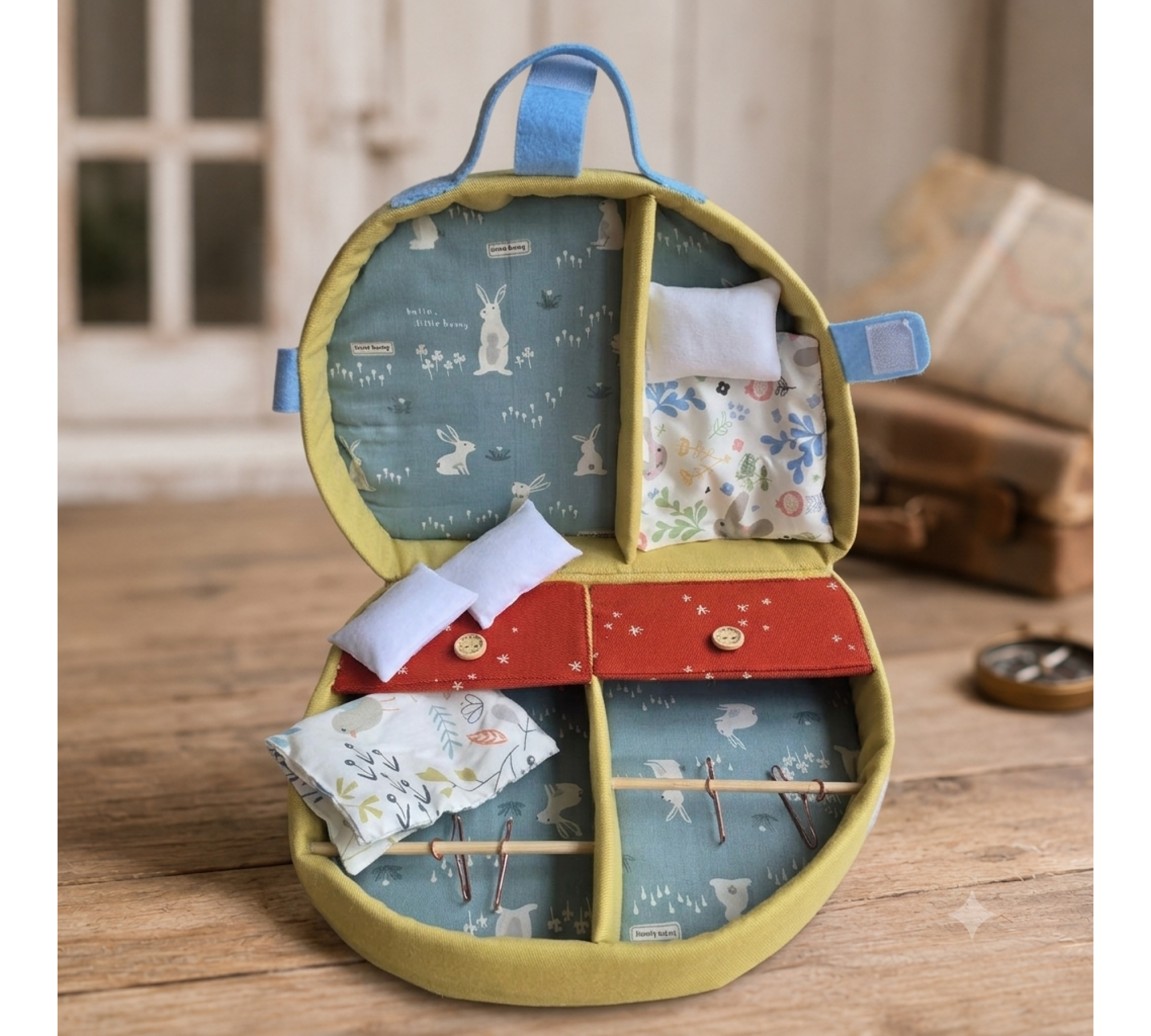 Trailer Dollhouse Sewing Pattern PDF – Travel Doll Case