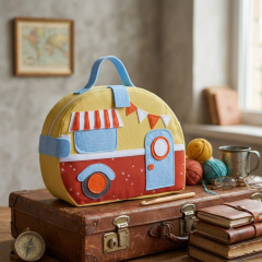 Trailer Dollhouse Sewing Pattern PDF – Travel Doll Case