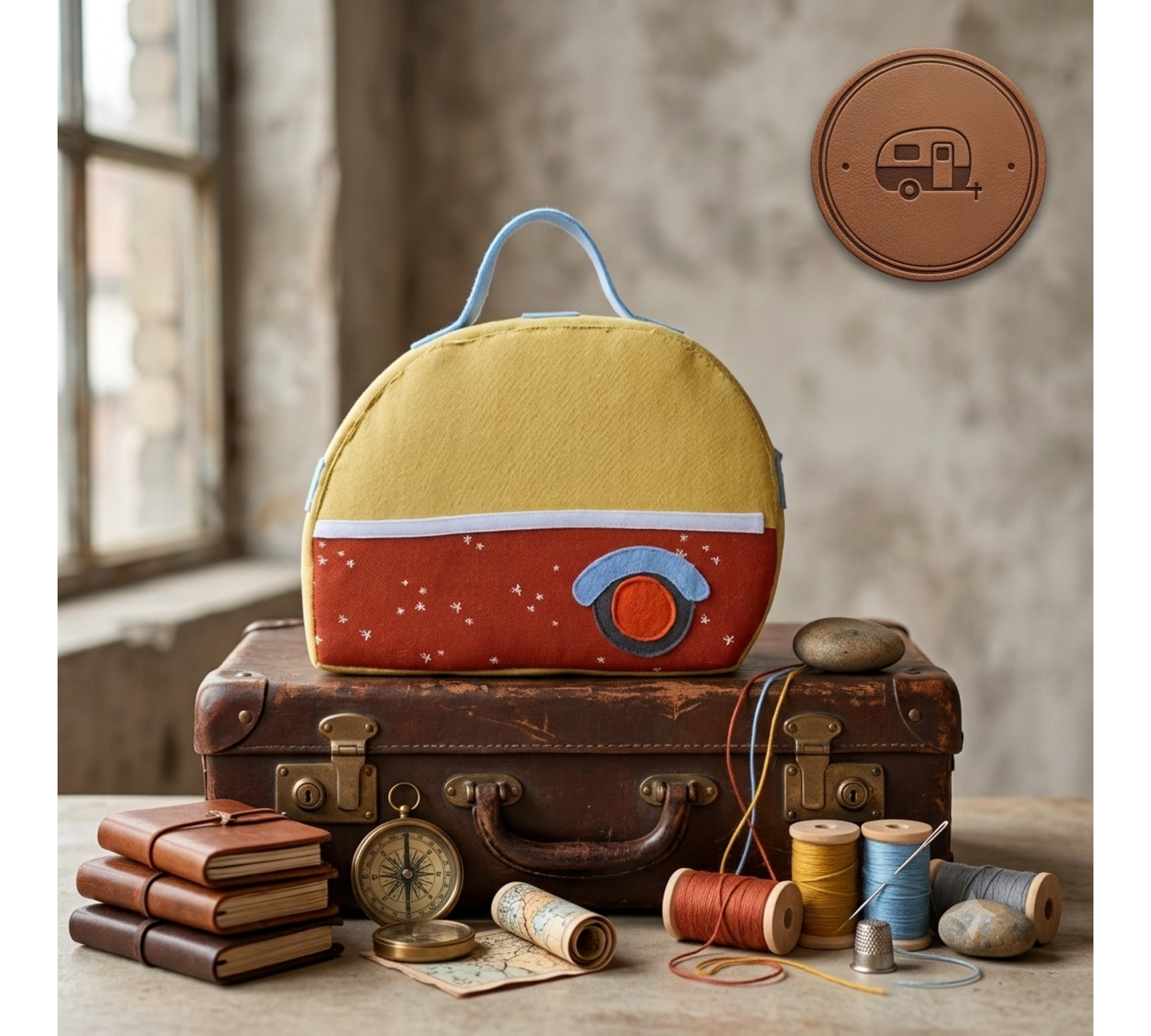 Trailer Dollhouse Sewing Pattern PDF – Travel Doll Case