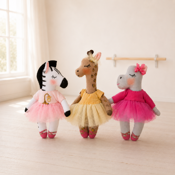 Ballet Animal Sewing Pattern PDF – Zebra, Giraffe & Hippo Dolls Ballet Animal Sewing Pattern PDF – Zebra, Giraffe & Hippo Dolls