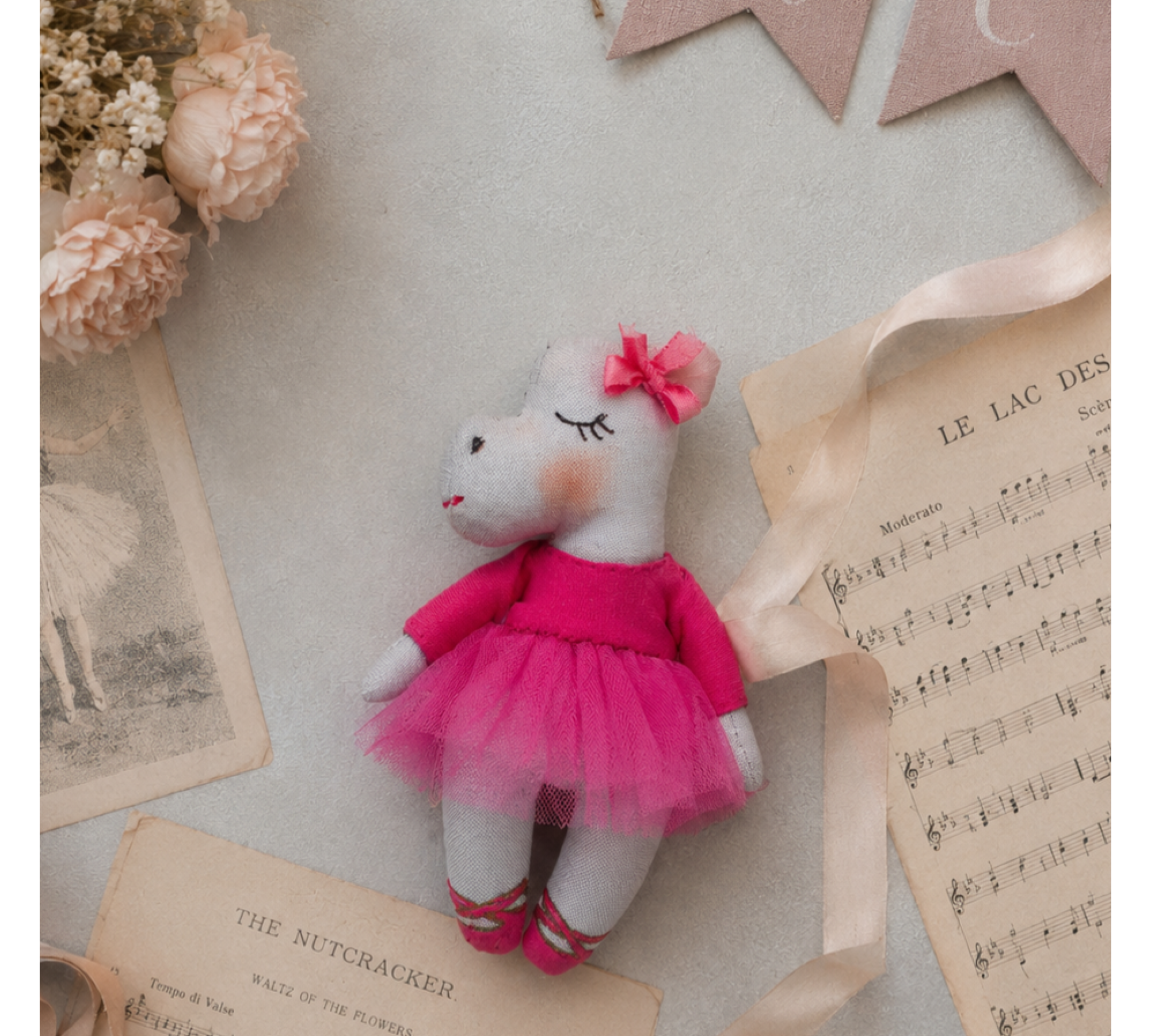 Ballet Animal Sewing Pattern PDF – Zebra, Giraffe & Hippo Dolls