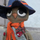 Halloween Owl Sewing Pattern PDF – Primitive Attic Decor Doll