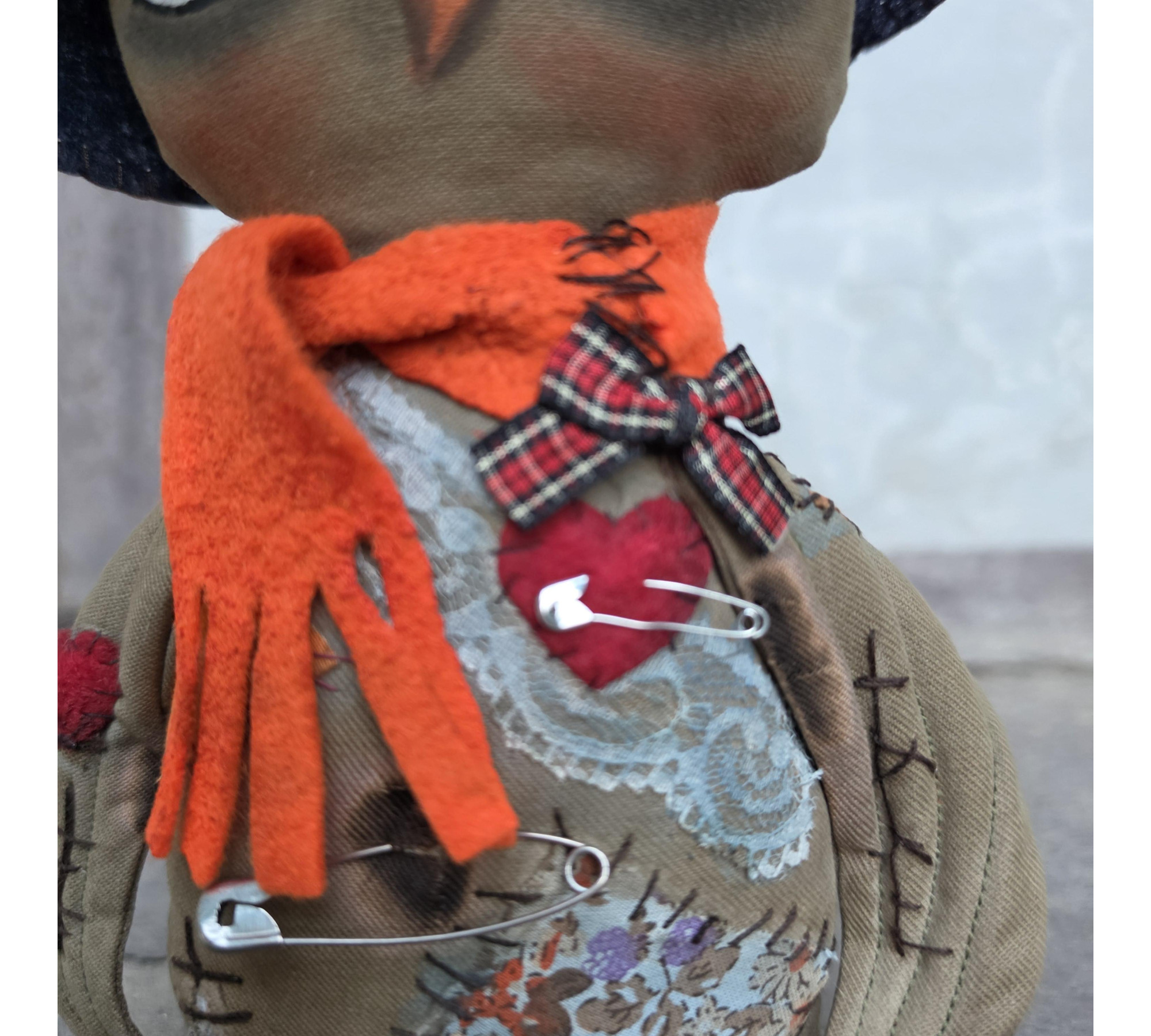 Halloween Owl Sewing Pattern PDF – Primitive Attic Decor Doll