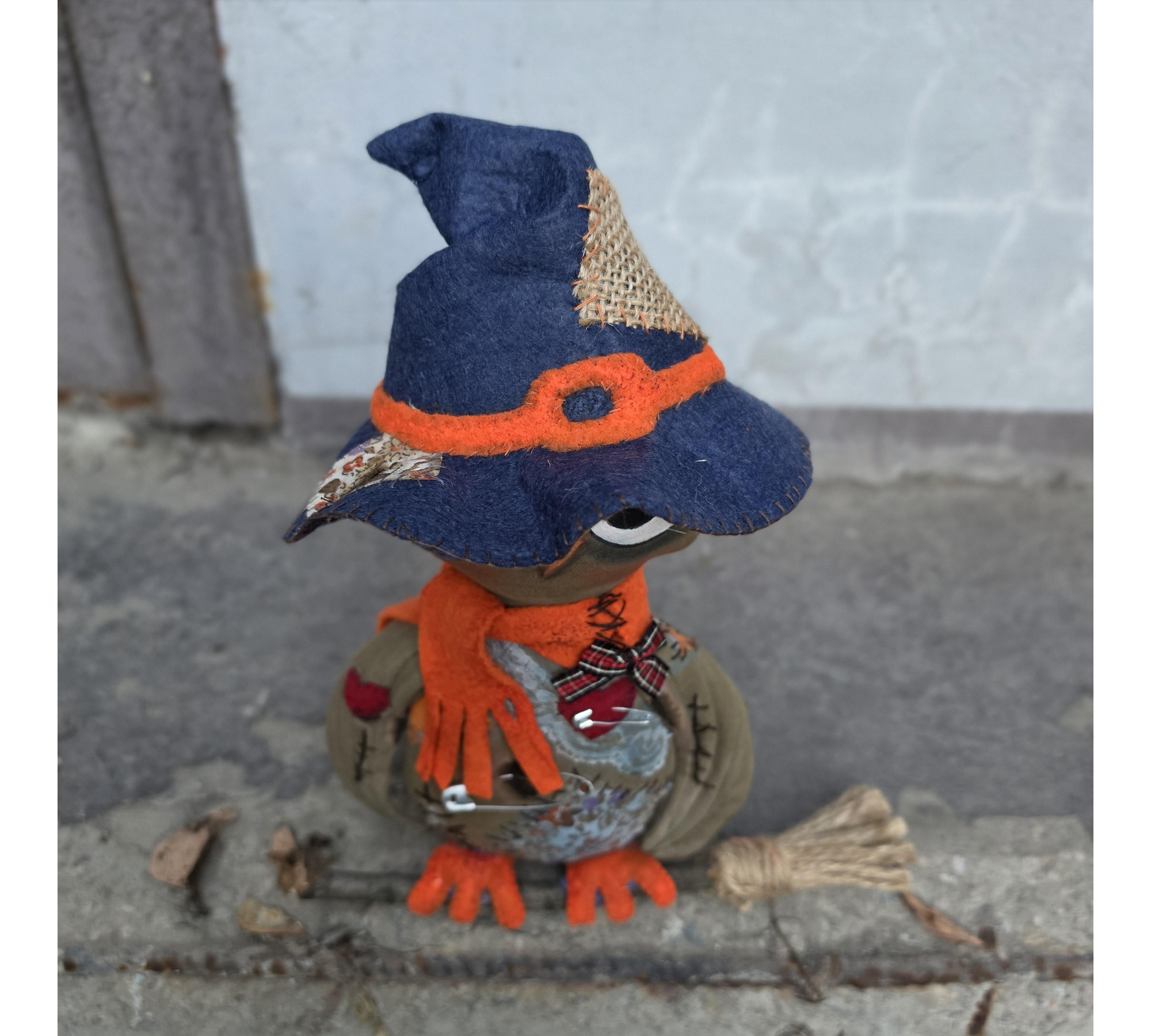 Halloween Owl Sewing Pattern PDF – Primitive Attic Decor Doll