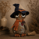 Halloween Owl Sewing Pattern PDF – Primitive Attic Decor Doll
