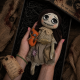 Halloween Attic Doll Sewing Pattern PDF – Cloth Doll with Felt Cat